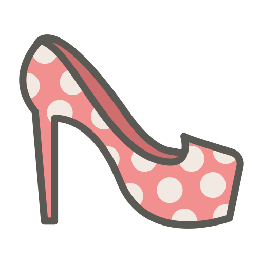 High, footwear, heel, fashion, platform pump, woman, shoe icon